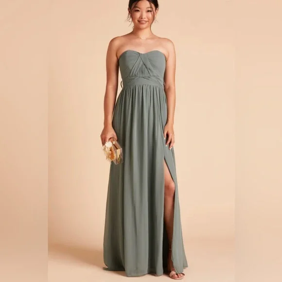 Birdy Grey GRACE CONVERTIBLE DRESS
CHIFFON SEA GLASS XXL NEW NWT BRIDESMAID - Picture 1 of 6